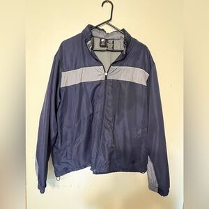 STARTER Men's Navy and Light Gray Windbreaker